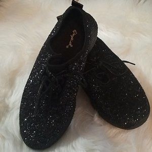 Qupid Sparkly Glitter Tennis Shoes